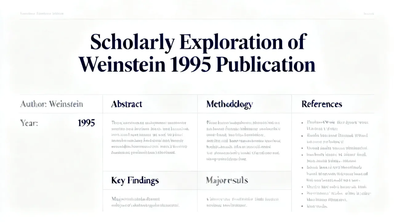 Understanding Weinstein’s 1995 Impact