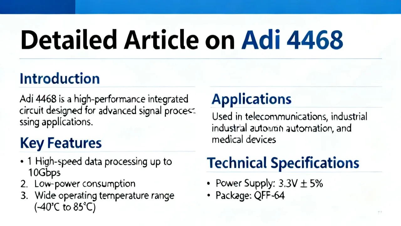 Understanding the Adi 4468 Phenomenon