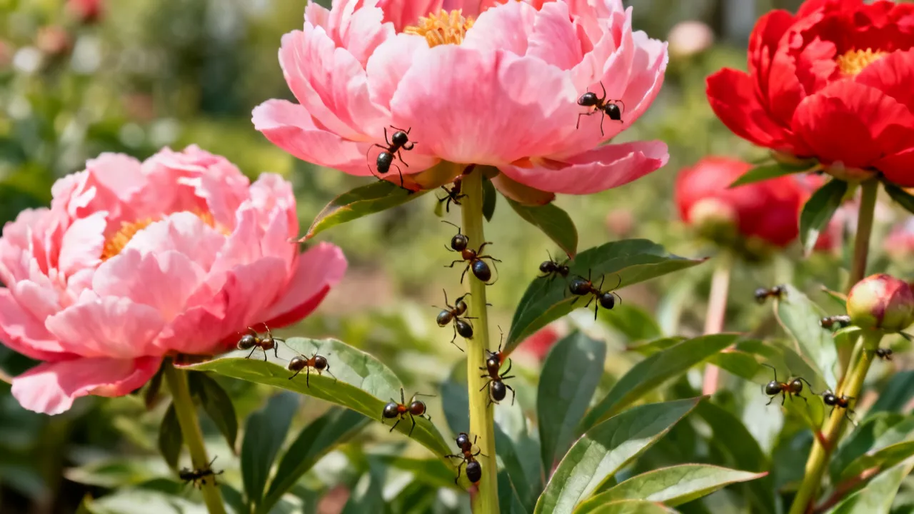 Peony Ants: Nature's Surprising Partnership