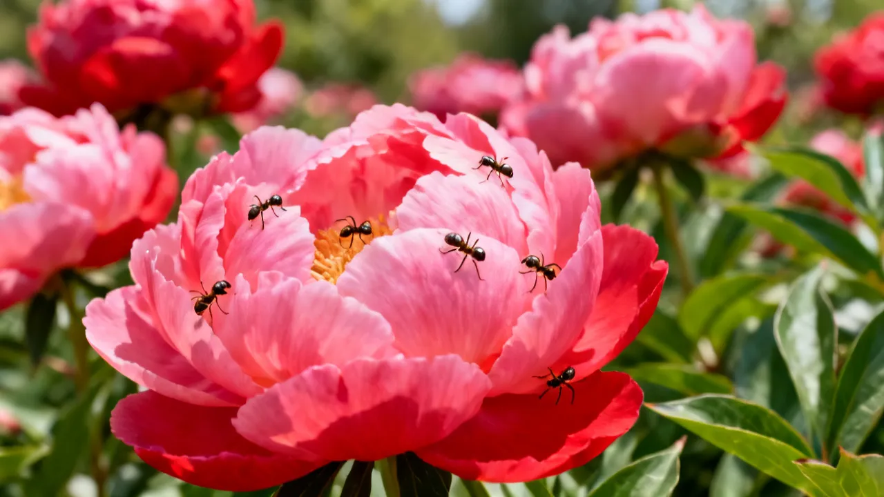 Peony Ants and Their Unique Role